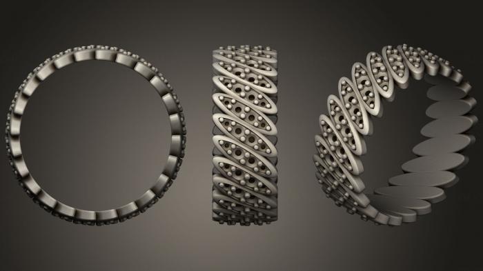 نموذج ثلاثي الأبعاد لآلة CNC خواتم مجوهرات خاتم عصابة الخلود